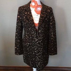 Trendy leopard print coat!
